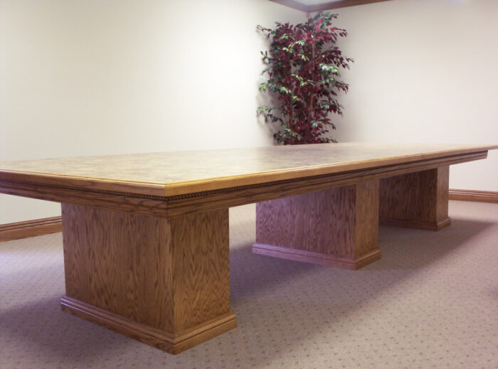 Solid Oak Conference Table