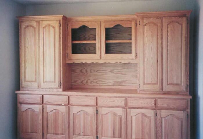 Solid Red Oak Hutch