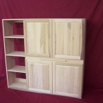 Poplar Bookcase With Doors